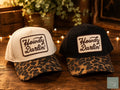 Howdy Darlin' Embroidered Leopard Brim Trucker Hat / ONE SIZE